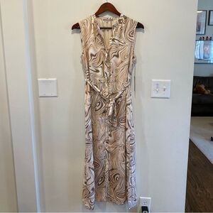 Tart womens adya maxi dress size small neutral print new with tag